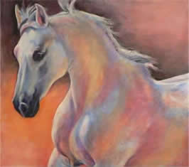 Arabian horse painting Horse Paintings by Karen Brenner