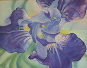 Iris painting