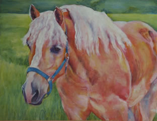 AJ Haflinger painting