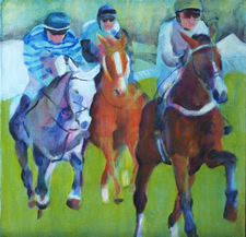 Aiken Steeplechase horse painting