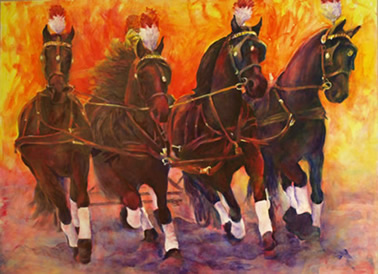 House of the Friesians chariot painting
