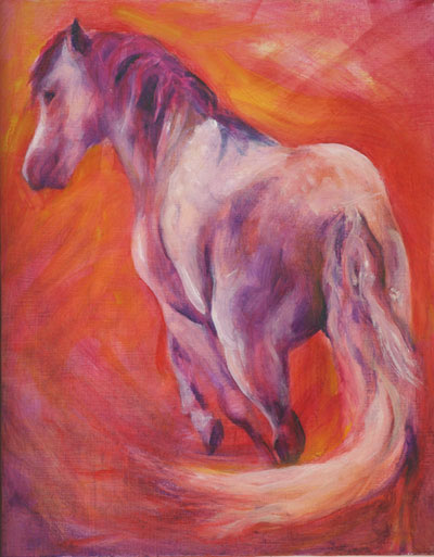 Andalusian horse painting