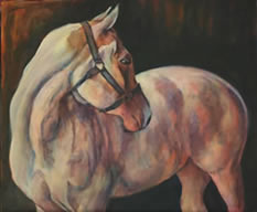 chiariscuro horse painting paint