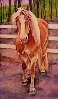 Hitchwave - Haflinger Gelding painting