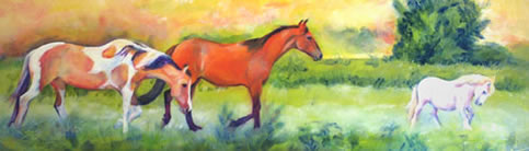 resuce horses painting