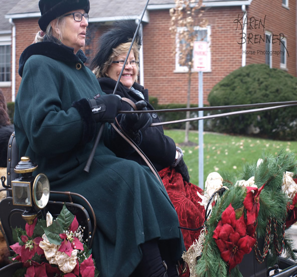 Holiday Carriage Parade - Lebanon Ohio - Horse Paintings and Photography by Karen Brenner